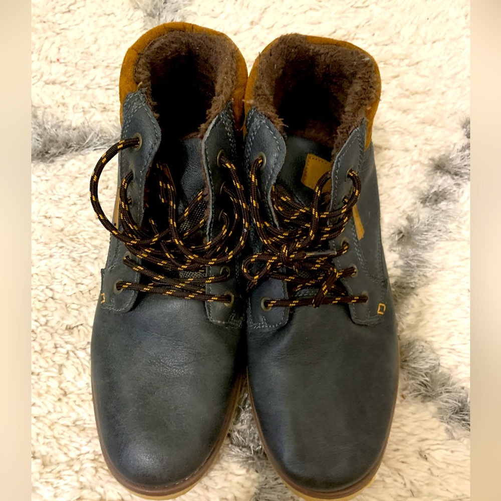 Heavy Duty Men Size 42 Boots Extra Quality Mod BS36-1  Leather/Padded inside